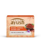 Lever Ayush Natural Fairness Saffron Soap, 100g for Fair, Glowing Skin